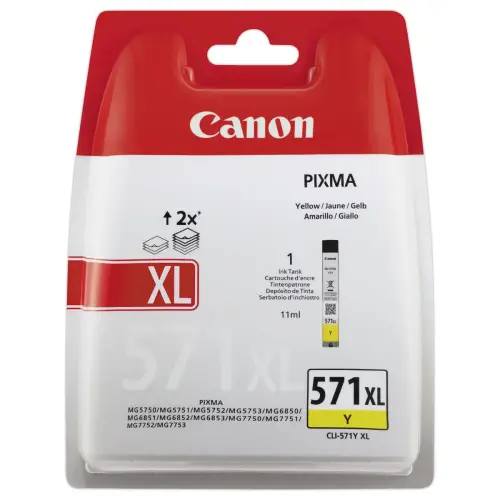 Cartouche CANON CLI-571XL jaune