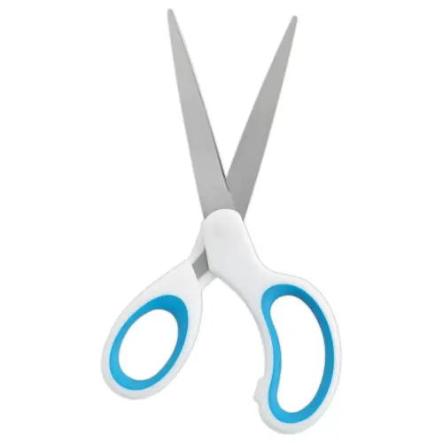 Paire de ciseaux bicolores asym&eacute;triques - 20 cm - Acess 