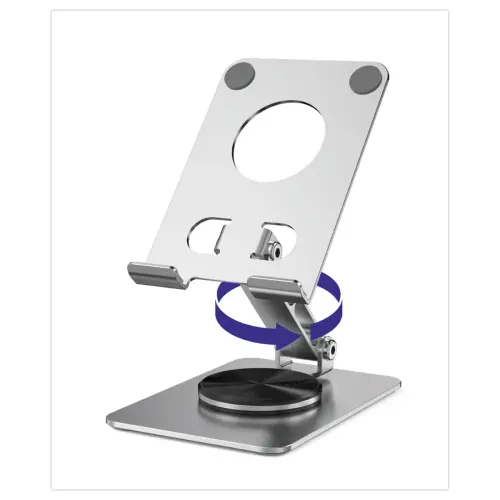 Support rotatif pliable pour t&eacute;l&eacute;phone et tablette 