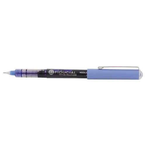 Roller pointe aiguille &eacute;criture moyenne - Bleu - FIDUCIAL 