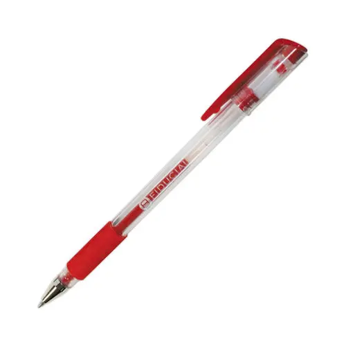 Stylo bille encre gel écriture moyenne - Rouge - FIDUCIAL