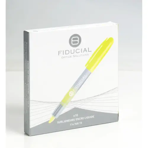 Surligneur de poche à encre liquide - Jaune - FIDUCIAL