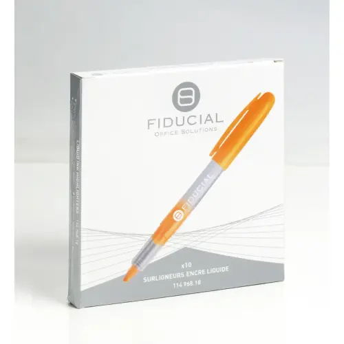 Surligneur de poche à encre liquide - orange - FIDUCIAL