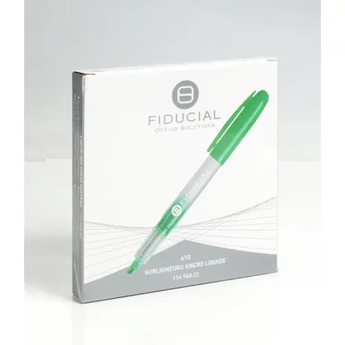 Surligneur de poche à encre liquide - vert - FIDUCIAL