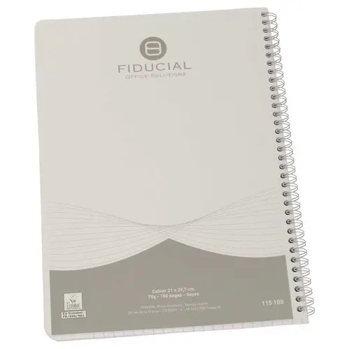 Cahier à spirale A4 - Réglure Séyès - 180 pages - FIDUCIAL