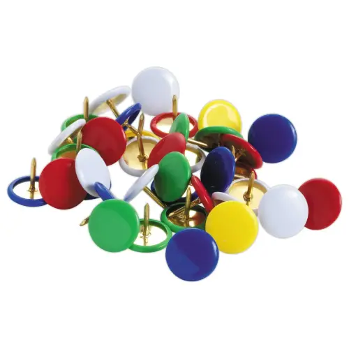 100 Punaises gainées - assortis