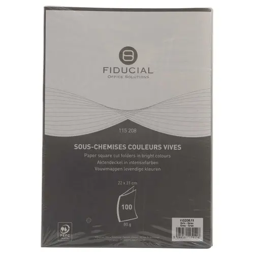 100 Sous-chemises - 22x31 cm - 80g - Gris
