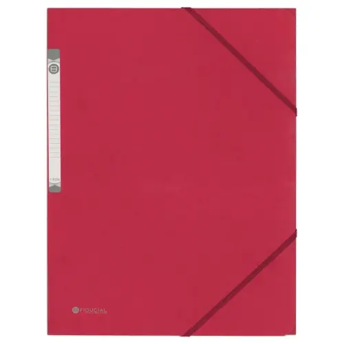 Chemise 3 rabats &agrave; &eacute;lastique en carte rigide - Framboise - FIDUCIAL 
