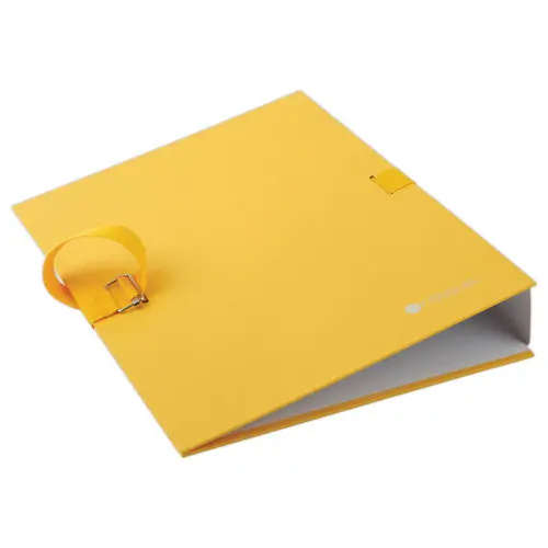 Chemise &agrave; sangle et boucle en m&eacute;tal - Jaune - FIDUCIAL 