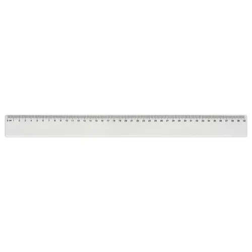Règle de bureau simple en plastique - 40 cm
