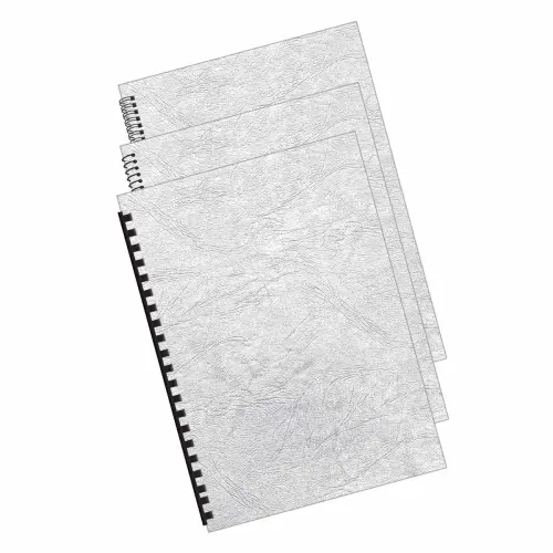 100 Couvertures A4 cartonnées - blanc - FELLOWES