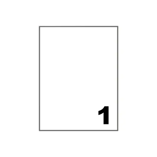 100 Grandes étiquettes A4 adhésives - Fiducial