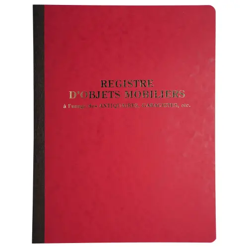 Piqûre Registre objets mobiliers
