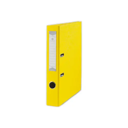 Classeur à levier Colors - Dos 5 cm - jaune - FIDUCIAL