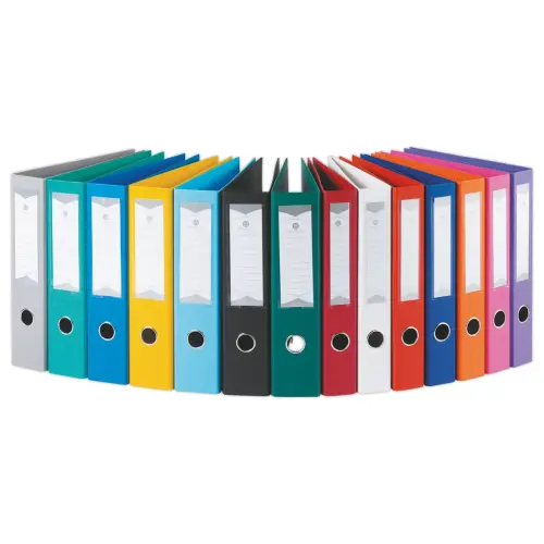 10 Classeurs &agrave; levier Colors - dos 5 cm - FIDUCIAL 