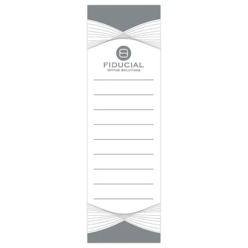 10 Étiquettes blanches pour classeurs - Fiducial