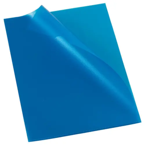 100 Pochettes coins en polypropylène 11/100e Bleu - Fiducial