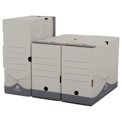 10 Boîtes à archives en carton - Dos 15 cm - FIDUCIAL