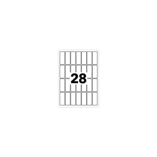 448 étiquettes multi, usages AVERY 48,5x18,5 mm, blanc