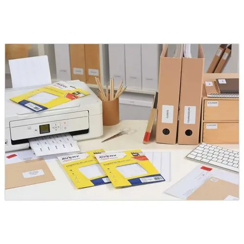 160 &eacute;tiquettes multi, usages AVERY 38,5x65 mm, blanc 