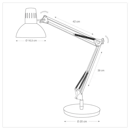 Lampe LED Archi - BLANCHE - ALBA