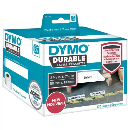 rouleau de 170 étiquettes DYMO Durable LW identification - 59 x 190 mm