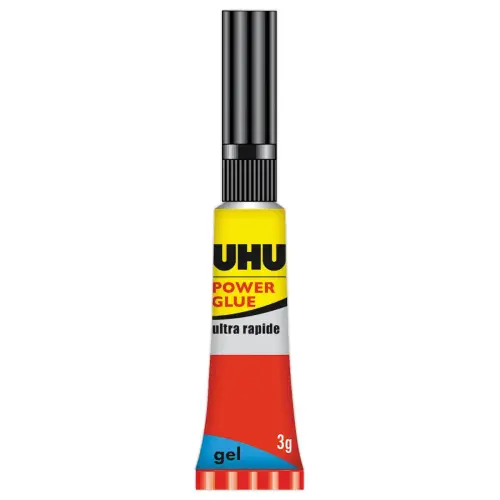 2 Colle Power Glue Supergel - Haute Performance - UHU