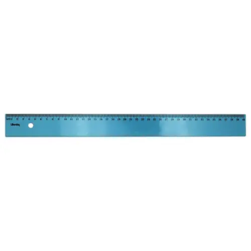 Règle Plate 40cm Plastique Bleu Incassable - WONDAY