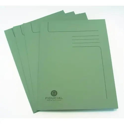 50 Chemises sous-dossier carte 2 rabats - Vert - FIDUCIAL