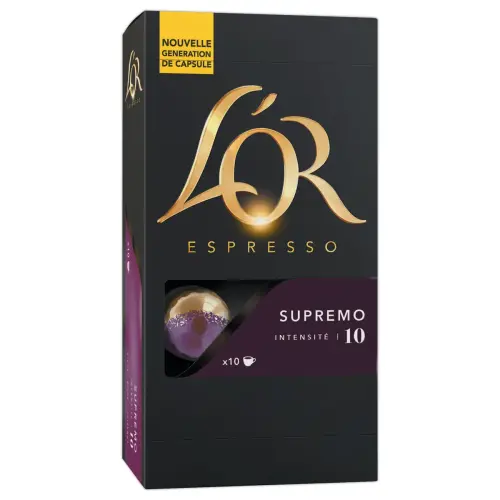 10 Capsules de café - Supremo - Compatibles Nespresso - L'OR ESPRESSO