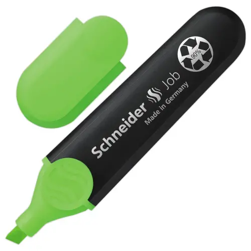 Surligneur Job Vert 1-5mm - Ecologique & Rechargeable - SCHNEIDER 