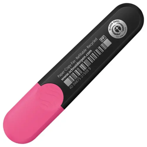 Surligneur 1-5mm Job Rose - Recyclé - Rechargeable - Encre Bio - SCHNEIDER