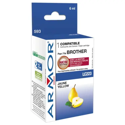 Cartouche éq. BROTHER LC223 - Jaune - OWA