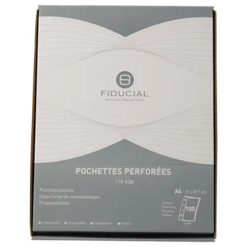 100 Pochettes perforées A4 - FIDUCIAL