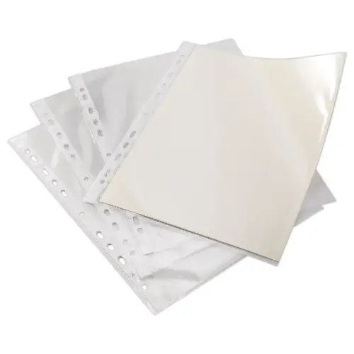 10 Pochettes perforées transparentes - Fiducial