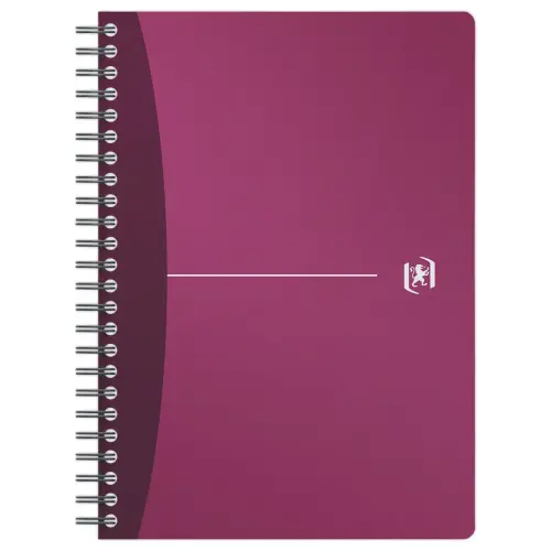 Cahier spirale Oxford Urban A5, Ligné 7mm , 180 pages