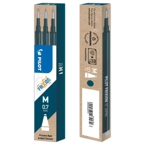 3 Recharges bleues foncées pour stylo effaçable Frixion - PILOT