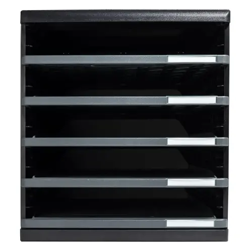 Module de classement ouverts - 5 tiroirs - Noir - Exacompta