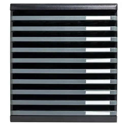 Module de classement 10 tiroirs ouverts - noir - EXACOMPTA