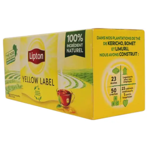 30 sachets de thé LIPTON Yellow
