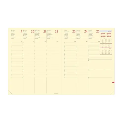 Agenda semainier Silk - 21x27cm - Bleu - Janvier à décembre - QUO VADIS