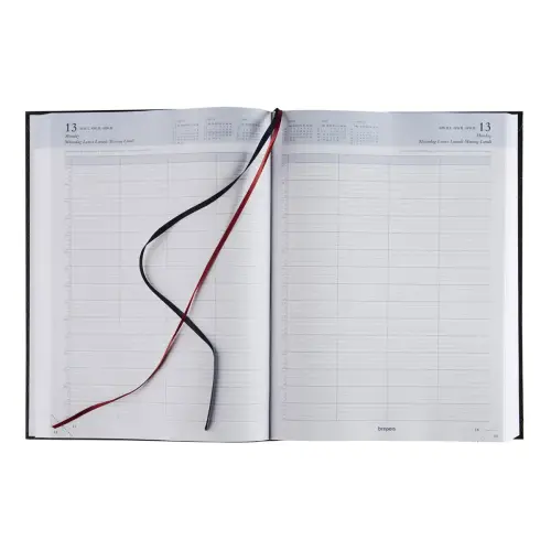 Agenda journalier Bremax 2 Noir - 21 x 29 cm - BREPOLS