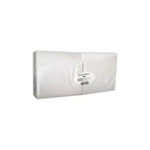 8 paquets de Serviettes blanches 33x33 cm