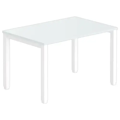 Bureau BRUXELLES 120 x 80 gris - piedsblancs