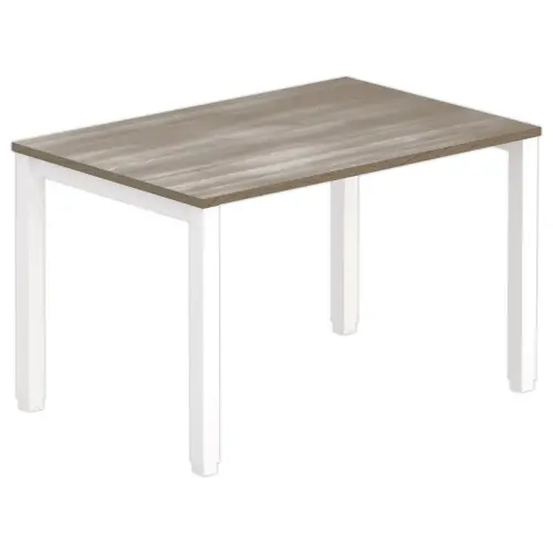Bureau BRUXELLES 120 x 80 noyer - pieds blancs