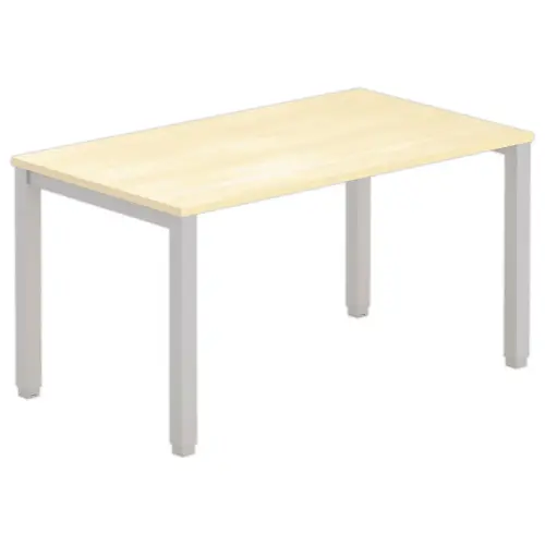 Bureau BRUXELLES 140 x 80 h&ecirc;tre - pieds aluminium 