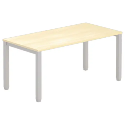 Bureau BRUXELLES 160 x 80 hêtre - pieds aluminium