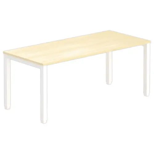 Bureau BRUXELLES 180 x 80 hêtre - pieds blancs
