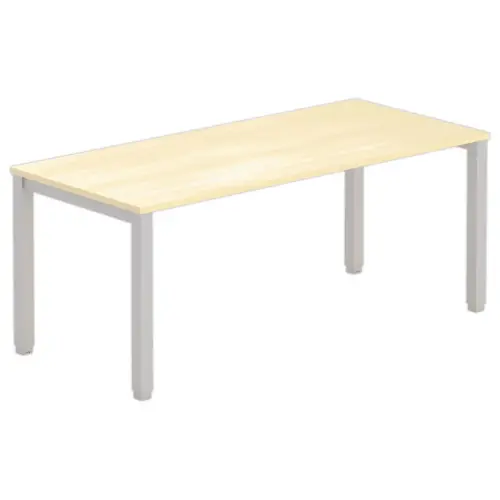 Bureau BRUXELLES 180 x 80 h&ecirc;tre - pieds aluminium 