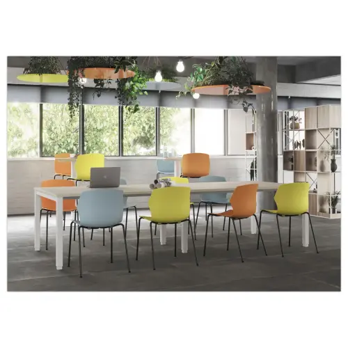 Table modulaire rectangulaire 120 x 60blanc / noir